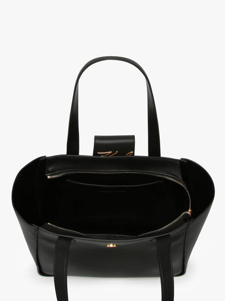 Schoudertas K Signature Leder Karl lagerfeld Zwart k signature A3W30133 ander zicht 2